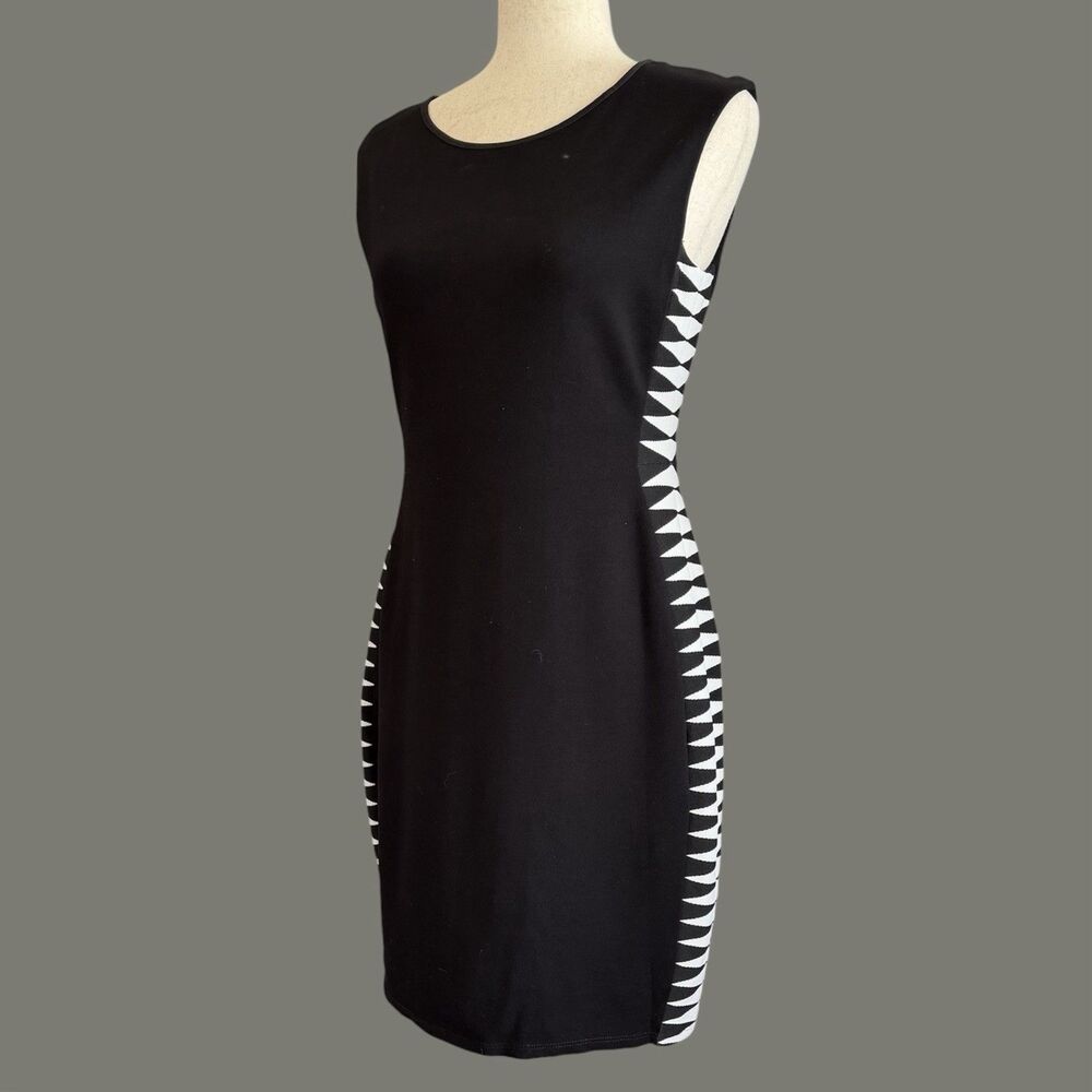 Bailey 44 Sheath Dress M Modern Minimalist Art Avant Garde Office Career Luxury